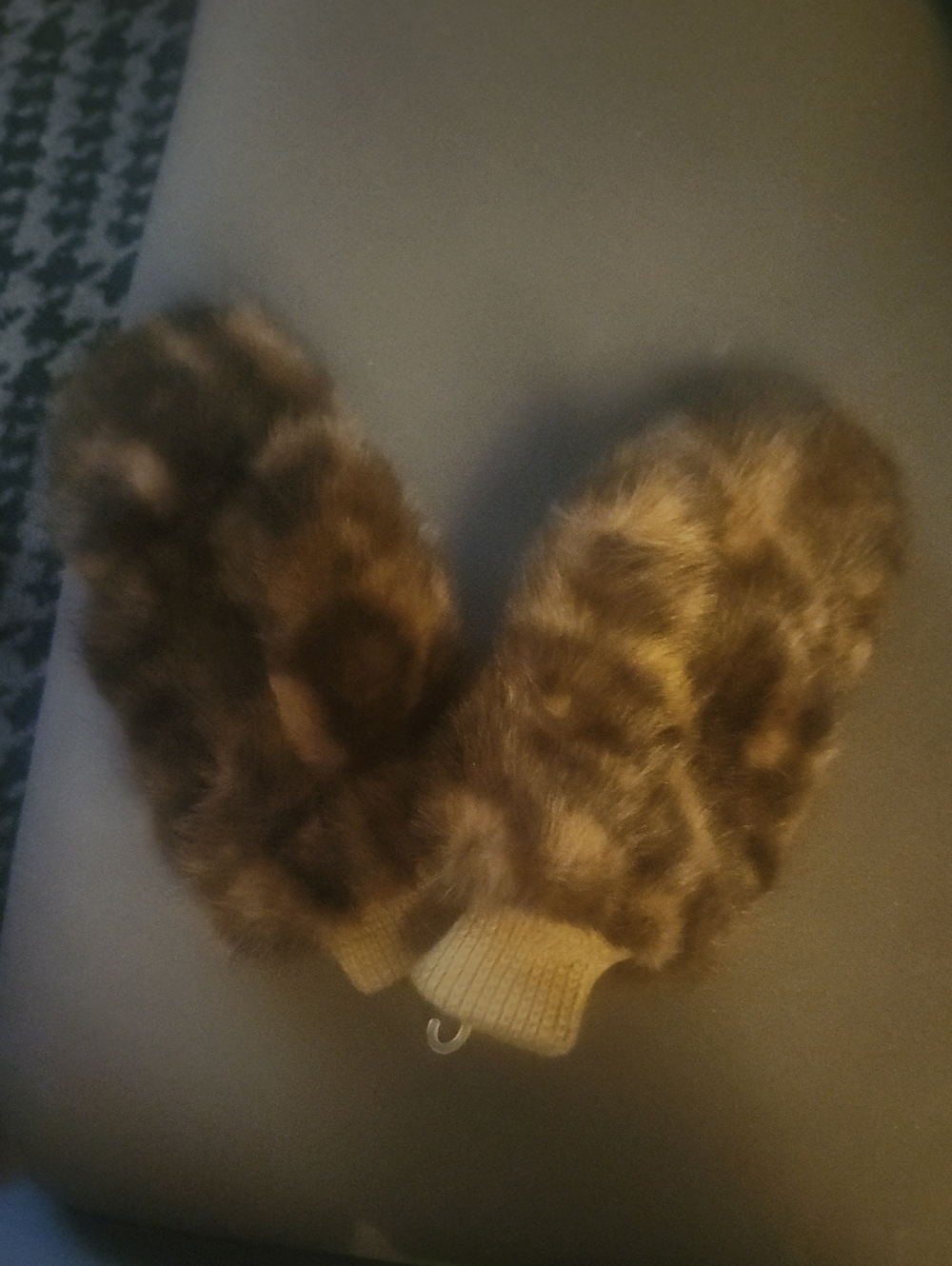 Animal Print Mittens